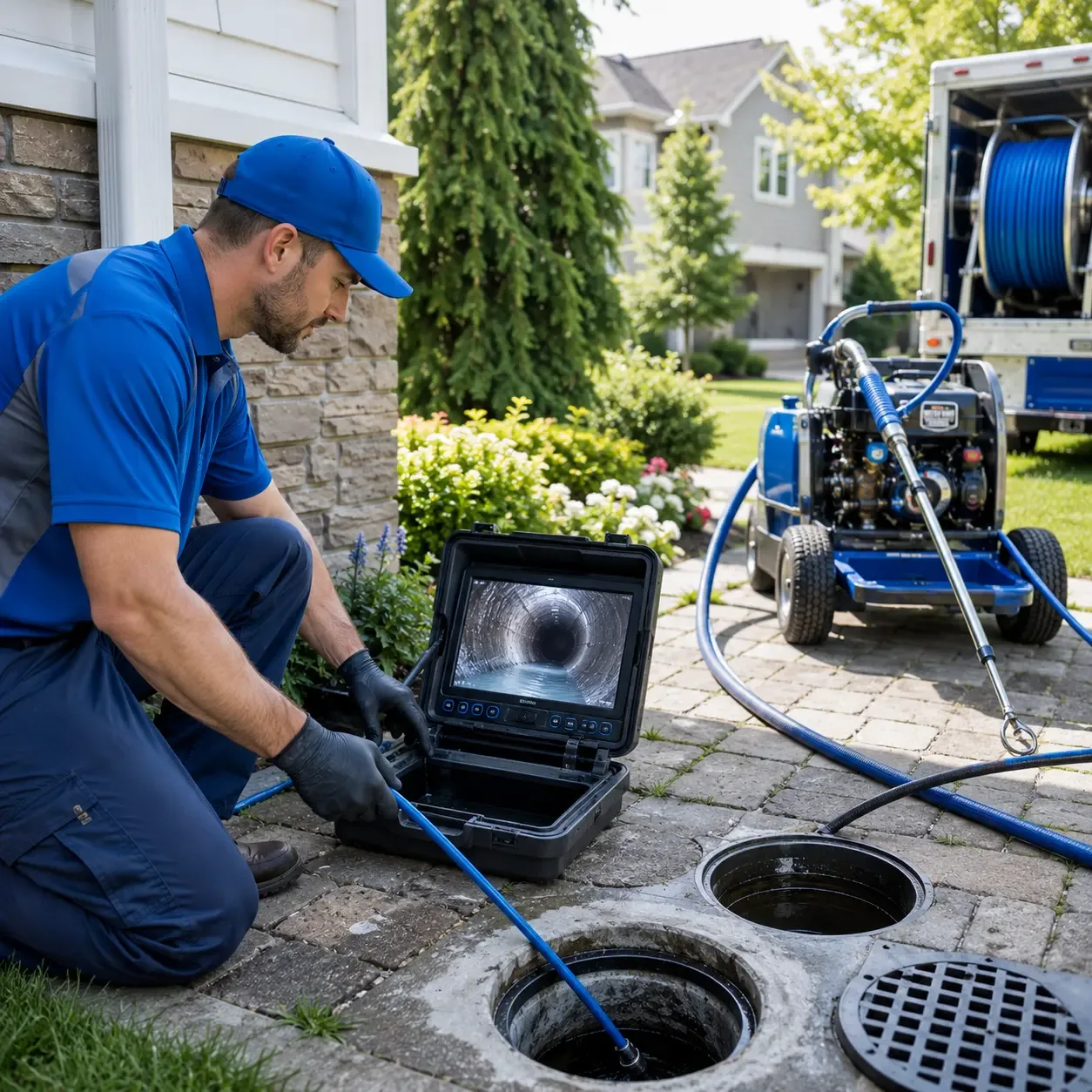 Outdoor drain cleaning professionals serving Marshall, OK