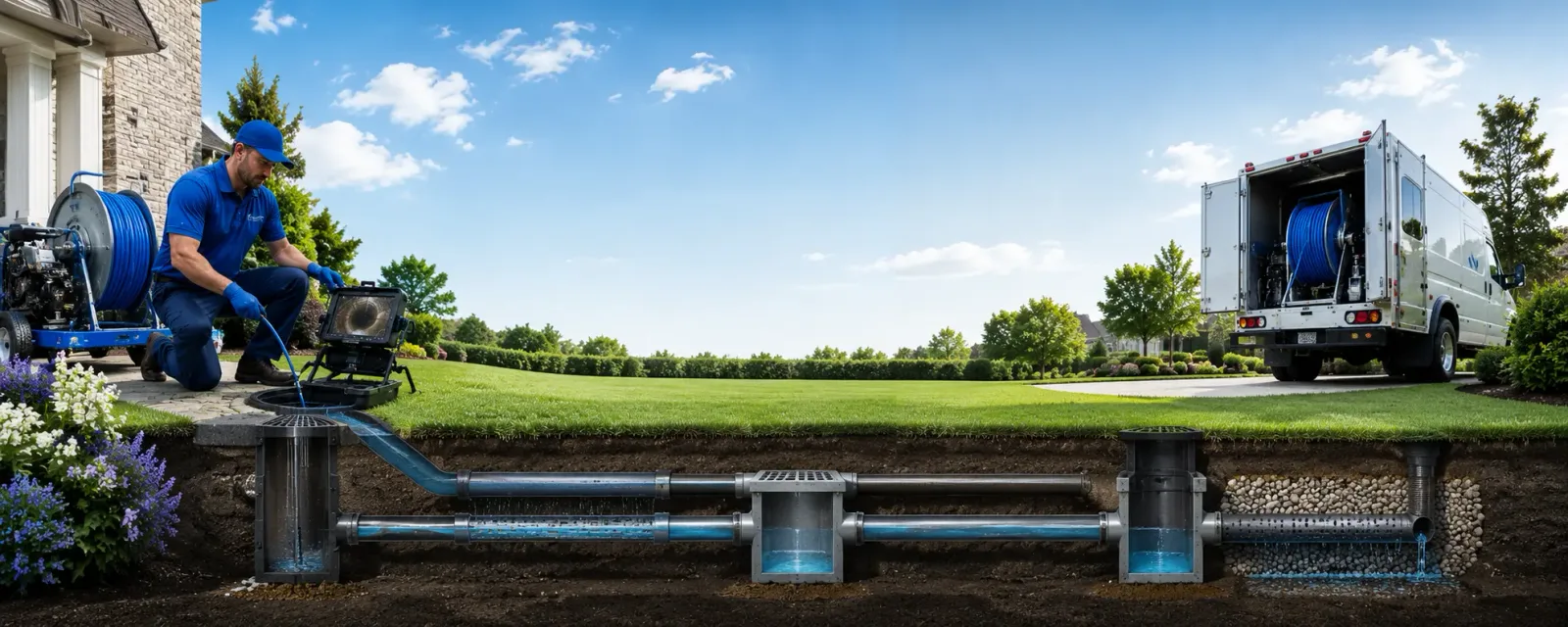 Outdoor drain cleaning information for Marshall, OK